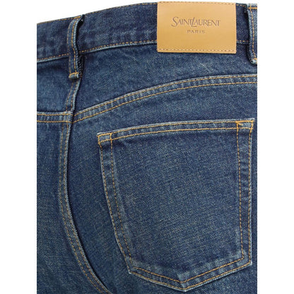 Saint Laurent Nico Low-Rise-Jeans