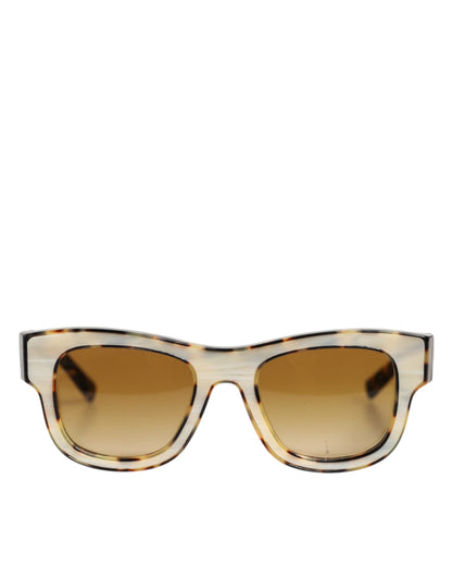 Dolce &amp; Gabbana DG4379F Sonnenbrille aus Acetat mit Farbverlauf in Schildpattoptik in Weiß