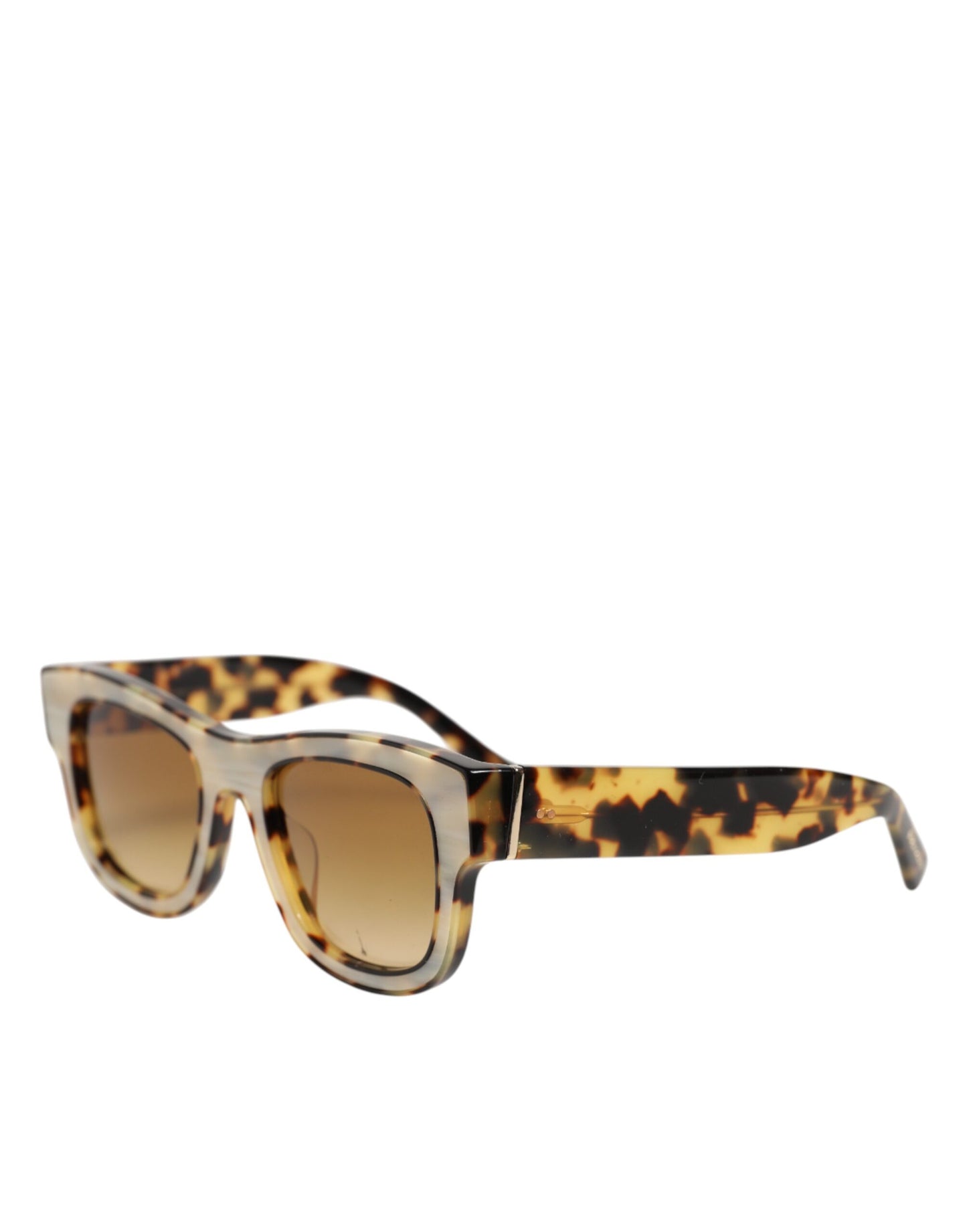 Dolce &amp; Gabbana DG4379F Sonnenbrille aus Acetat mit Farbverlauf in Schildpattoptik in Weiß