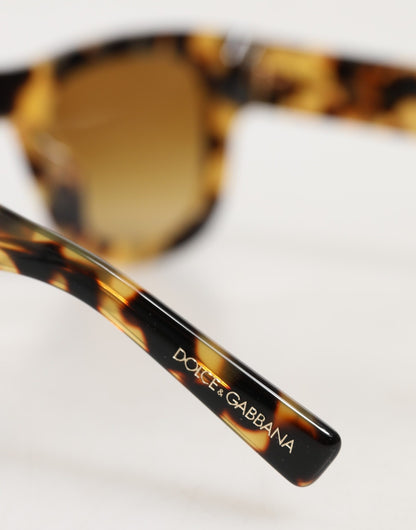 Dolce &amp; Gabbana DG4379F Sonnenbrille aus Acetat mit Farbverlauf in Schildpattoptik in Weiß