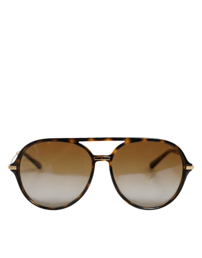 Dolce &amp; Gabbana DG6159 Sonnenbrille mit polarisiertem Rahmen und Verlaufsgläsern in Havanna