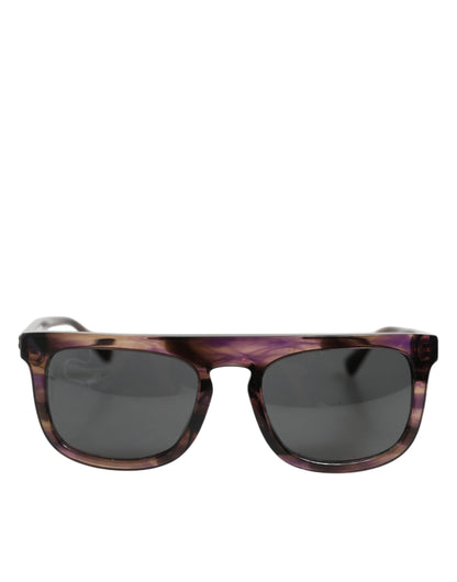 Dolce &amp; Gabbana DG4390F – Sonnenbrille mit Vollrand und runden Acetatgläsern in Havanna