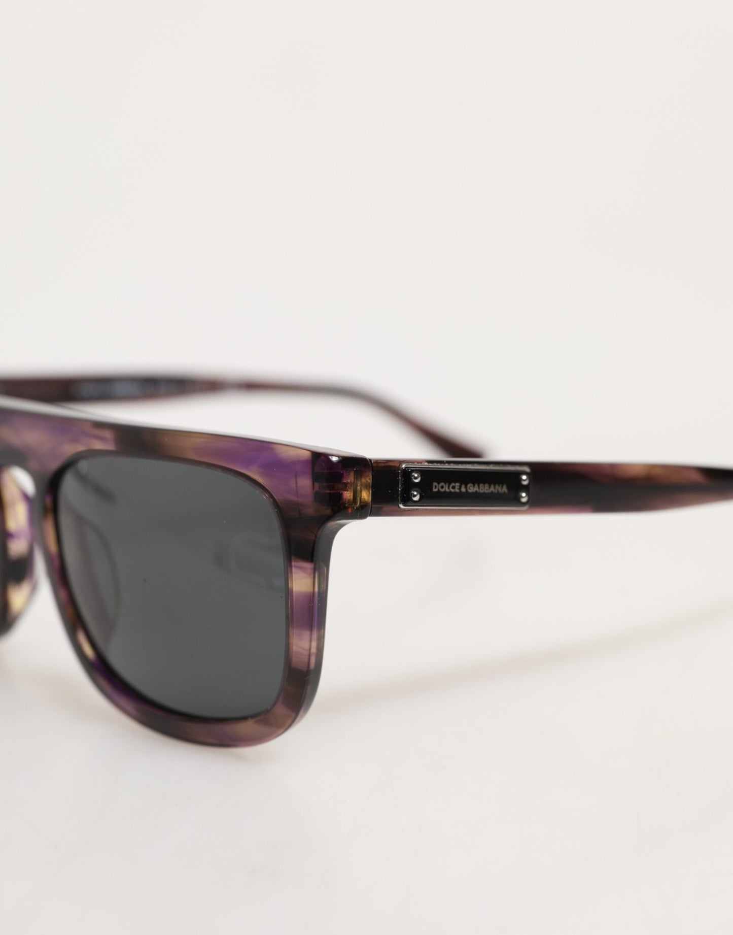 Dolce &amp; Gabbana DG4390F – Sonnenbrille mit Vollrand und runden Acetatgläsern in Havanna