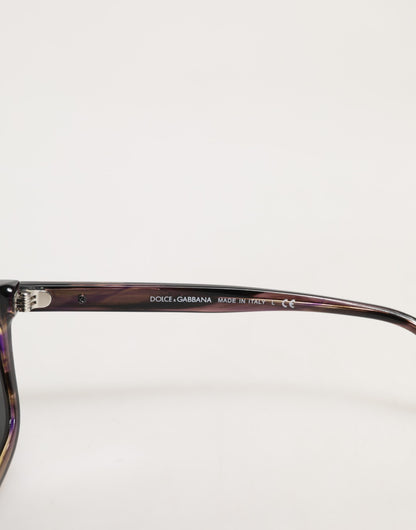 Dolce &amp; Gabbana DG4390F – Sonnenbrille mit Vollrand und runden Acetatgläsern in Havanna