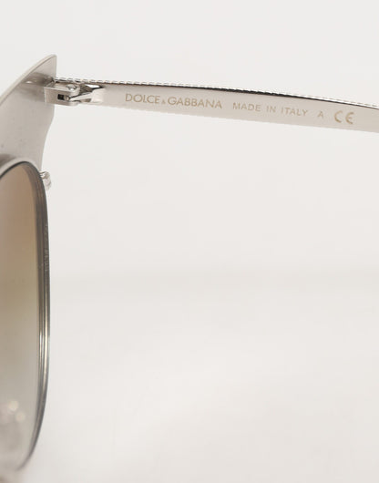 Dolce &amp; Gabbana DG2178 – Cat-Eye-Sonnenbrille mit Farbverlauf aus goldenem Metall