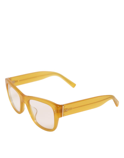 Dolce &amp; Gabbana – Exzentrische Sonnenbrille aus gelbem Acetat