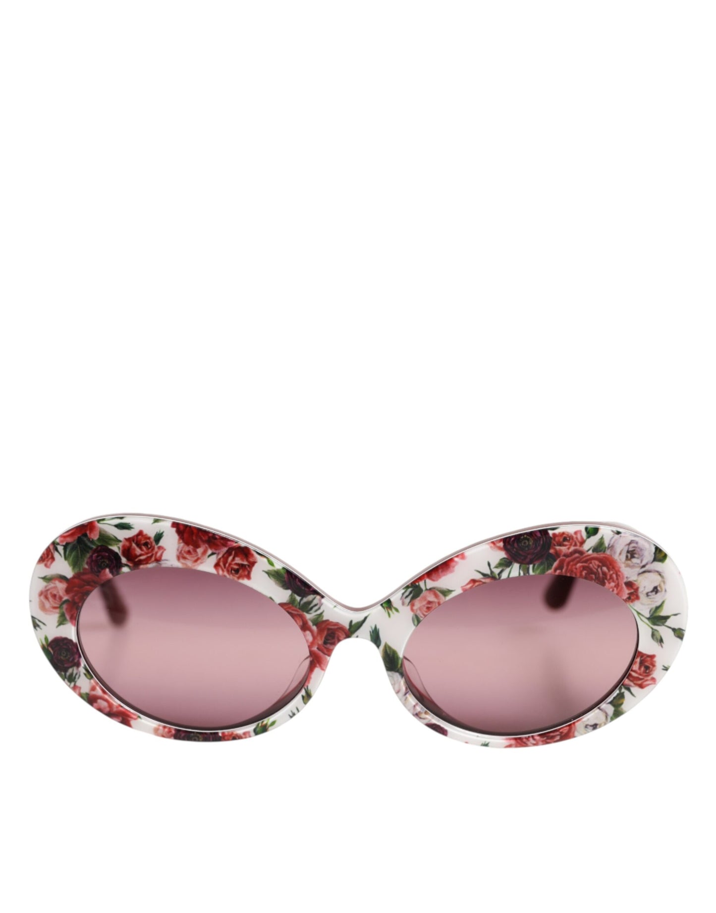 Dolce &amp; Gabbana – Ovale Sonnenbrille aus Acetat mit Blumendruck