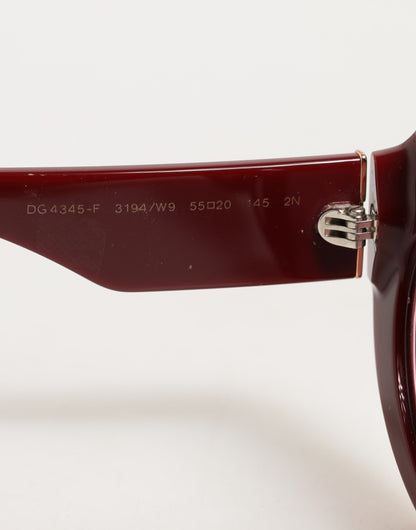 Dolce &amp; Gabbana – Ovale Sonnenbrille aus Acetat mit Blumendruck
