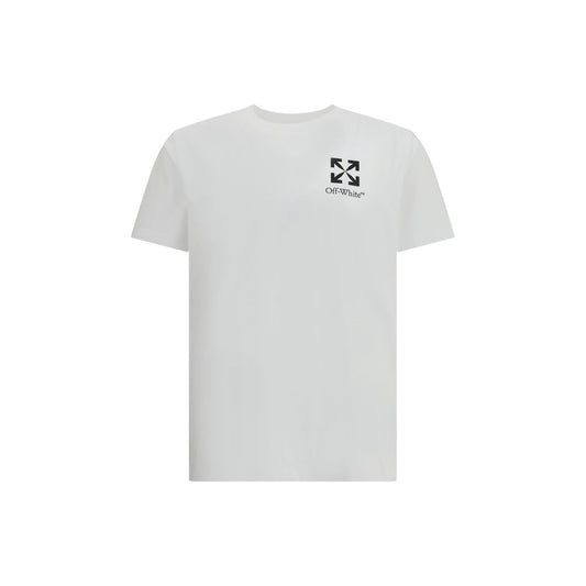 Off-White T-Shirt mit kleinem Pfeil