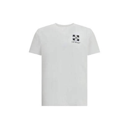 Off-White T-Shirt mit kleinem Pfeil