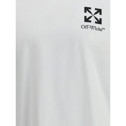 Off-White T-Shirt mit kleinem Pfeil