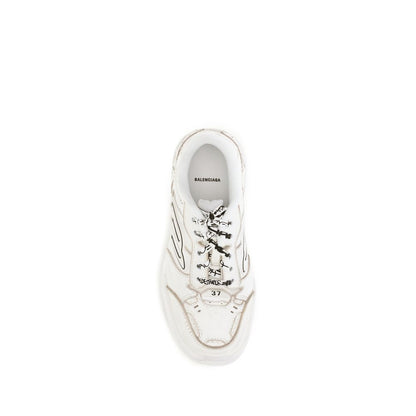 Balenciaga Sneaker aus weißem Kalbsleder, Modell Bos Taurus Athletic