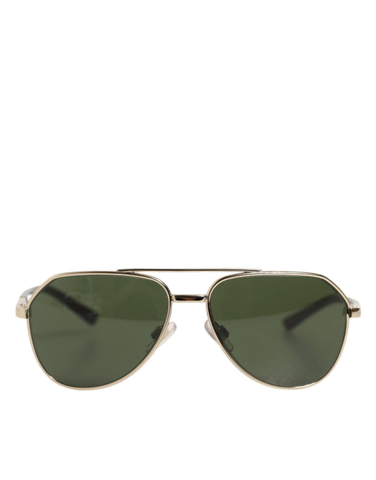 Dolce &amp; Gabbana DG2125 Pilotenbrille mit silbernem Rahmen, Sonnenbrille