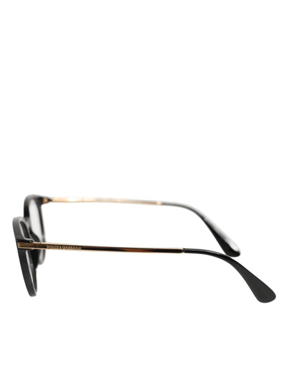 Dolce &amp; Gabbana Schwarzes Acetat-Cat-Eye-Gestell, Brillen-Leseglas