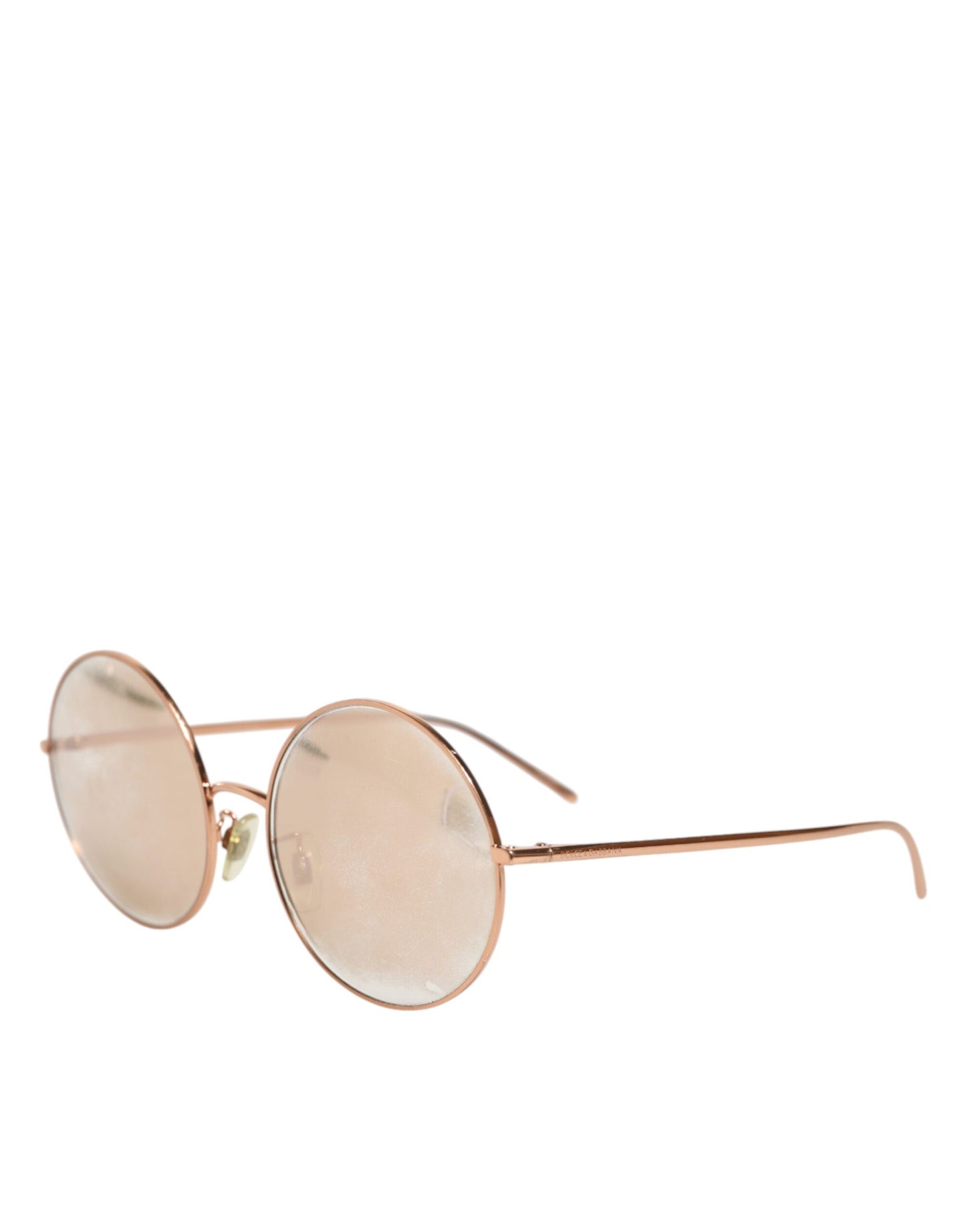 Dolce &amp; Gabbana DG2215K Sonnenbrille mit runden Gläsern aus goldenem Metall