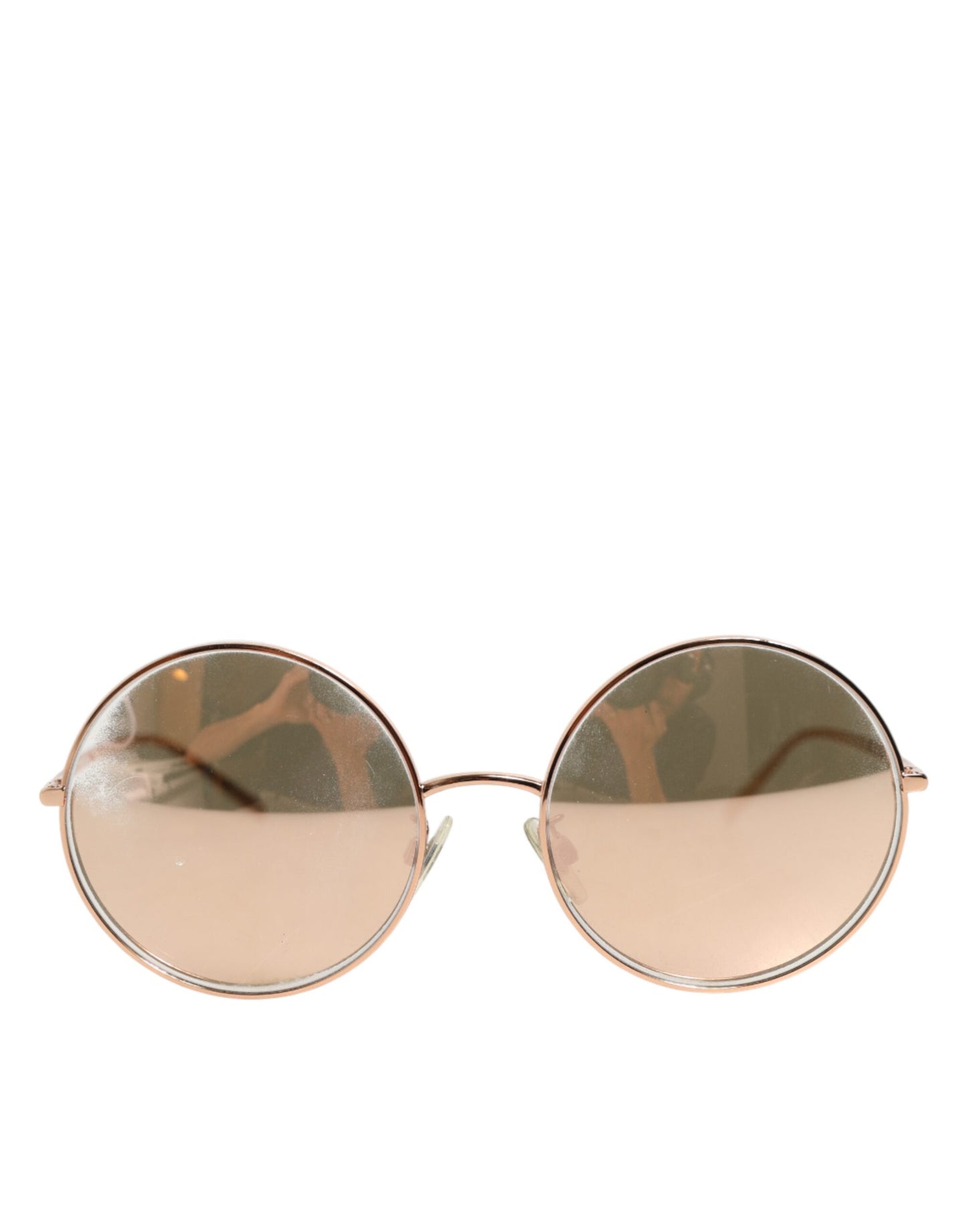 Dolce &amp; Gabbana DG2215K Sonnenbrille mit runden Gläsern aus goldenem Metall