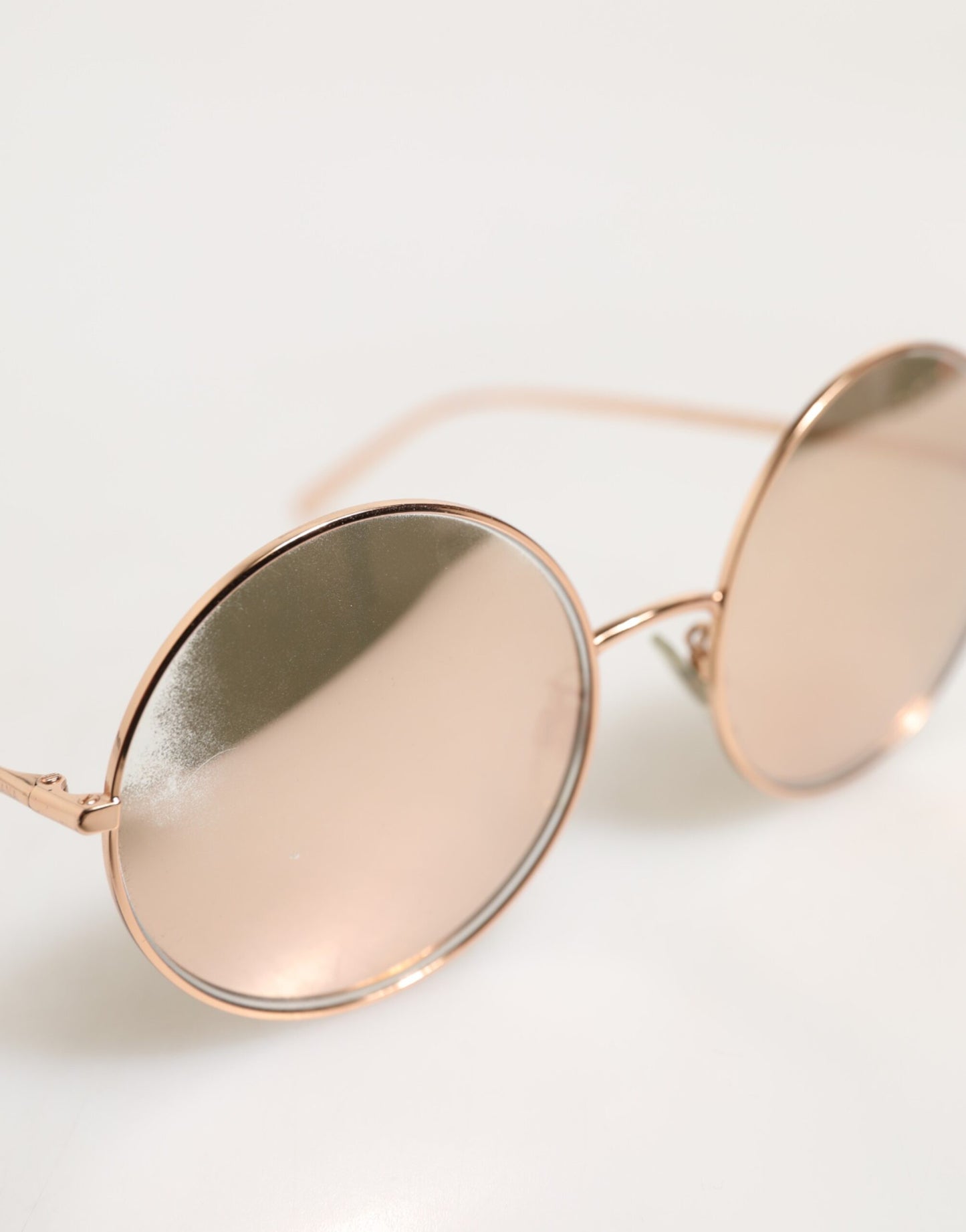 Dolce &amp; Gabbana DG2215K Sonnenbrille mit runden Gläsern aus goldenem Metall