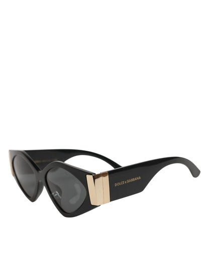 Dolce &amp; Gabbana DG4396 Sonnenbrille mit unregelmäßigem Rahmen und grauem Farbverlauf in Schwarz