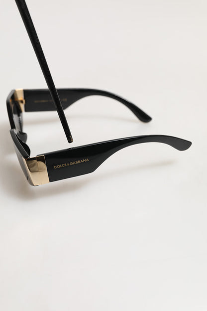 Dolce &amp; Gabbana DG4396 Sonnenbrille mit unregelmäßigem Rahmen und grauem Farbverlauf in Schwarz