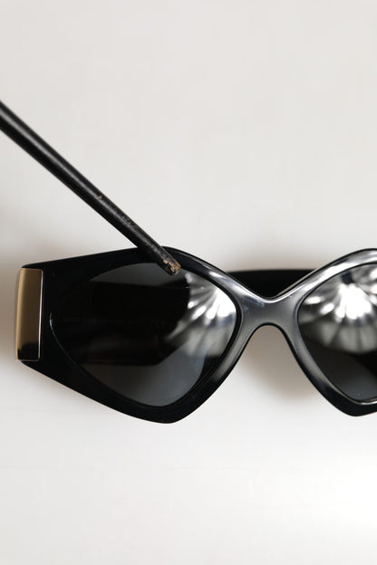 Dolce &amp; Gabbana DG4396 Sonnenbrille mit unregelmäßigem Rahmen und grauem Farbverlauf in Schwarz