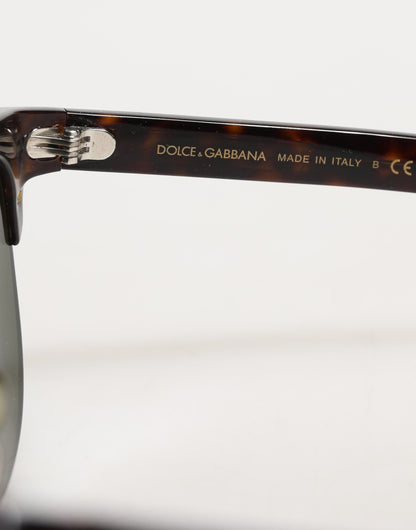 Dolce &amp; Gabbana DG4317F Sonnenbrille mit braunem Schildpatt-Pilotenrahmen