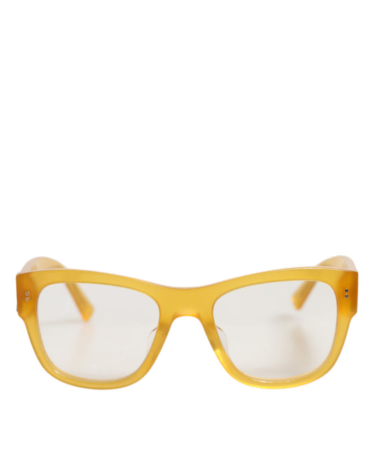 Dolce &amp; Gabbana DG4338F – Exzentrische Sonnenbrille aus gelbem Acetat