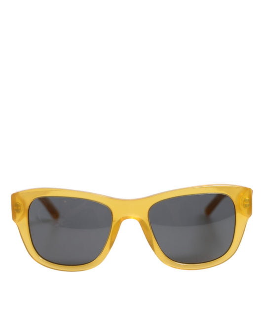 Dolce &amp; Gabbana DG4177 – Sonnenbrille aus honigfarbenem Acetat mit schwarz getönten Gläsern