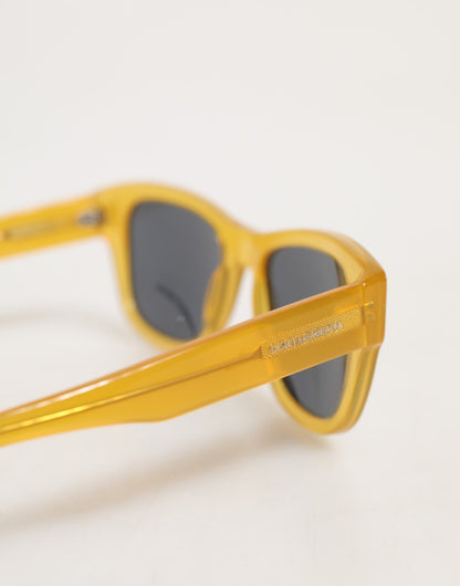 Dolce &amp; Gabbana DG4177 – Sonnenbrille aus honigfarbenem Acetat mit schwarz getönten Gläsern