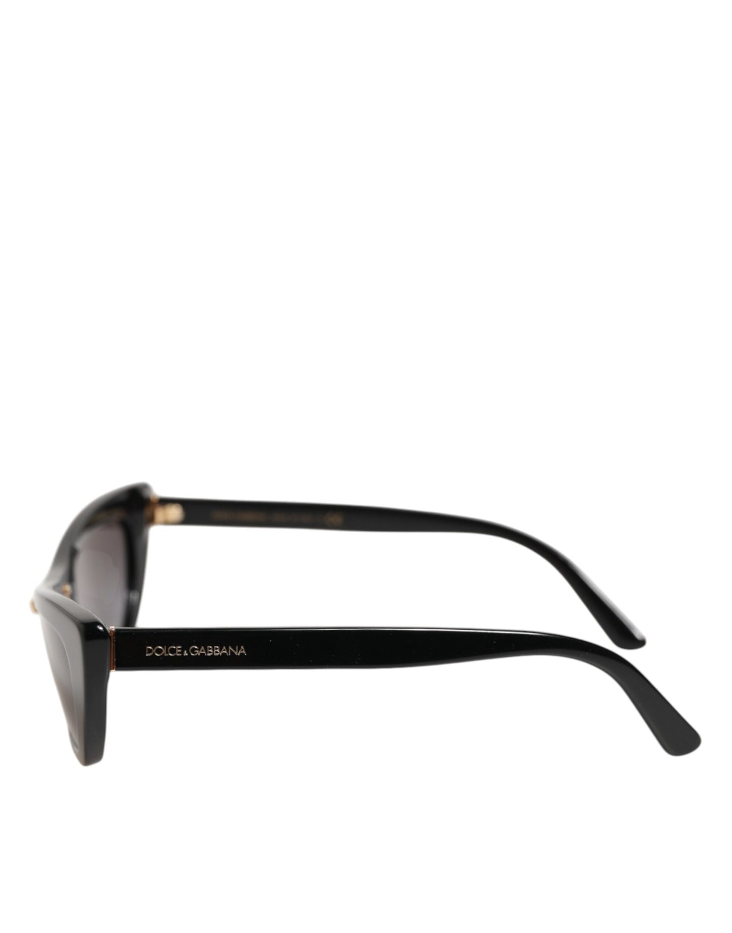 Dolce &amp; Gabbana – Schwarze DNA-Sonnenbrille mit Cat-Eye-Rahmen in Neuauflage