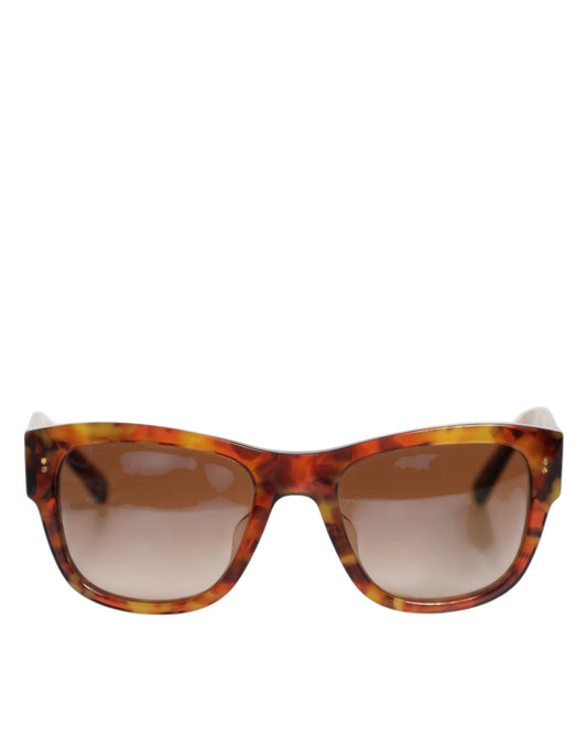 Dolce &amp; Gabbana DG4338F Sonnenbrille mit Vollrand und runden Gläsern in Havannabraun