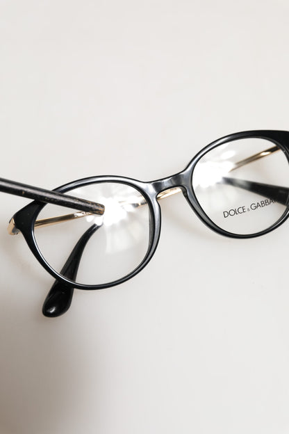 Dolce &amp; Gabbana DG3242 Schwarze Acetat-Cat-Eye-Brille mit Lesebrille