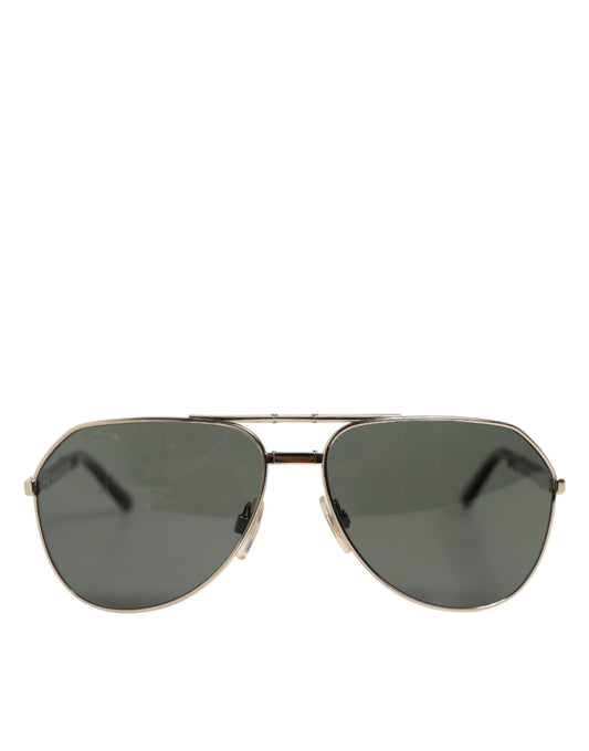 Dolce & Gabbana DG2106K – Sonnenbrille mit polarisiertem Metallrahmen und schwarzer Vergoldung