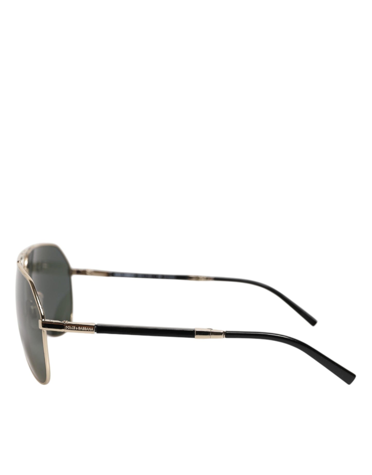 Dolce &amp; Gabbana DG2106K – Sonnenbrille mit polarisiertem Metallrahmen und schwarzer Vergoldung