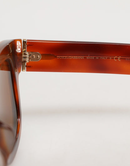 Dolce &amp; Gabbana DG4391 Unisex-Sonnenbrille mit quadratischem Rahmen aus Acetat in Grün und Braun