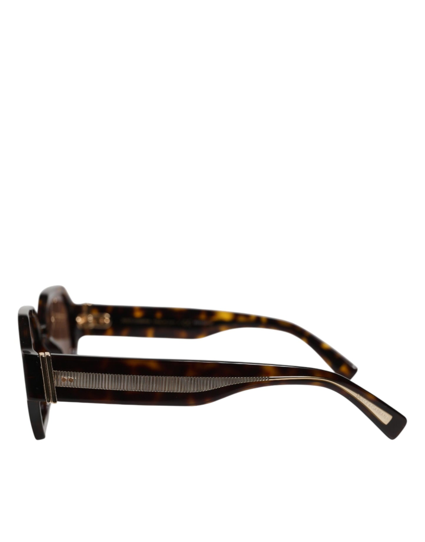 Dolce &amp; Gabbana DG4379F Sonnenbrille mit geometrischen Gläsern aus Acetat in Schildpattbraun