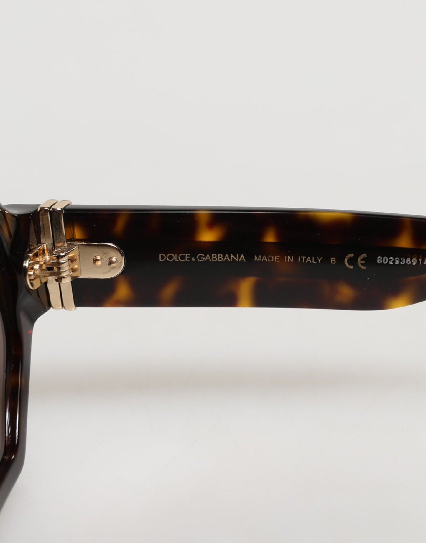 Dolce &amp; Gabbana DG4379F Sonnenbrille mit geometrischen Gläsern aus Acetat in Schildpattbraun