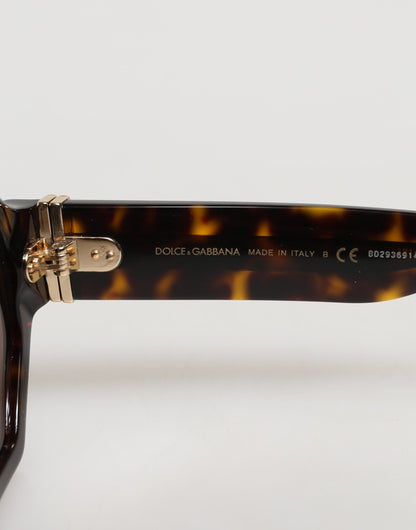 Dolce &amp; Gabbana DG4379F Sonnenbrille mit geometrischen Gläsern aus Acetat in Schildpattbraun