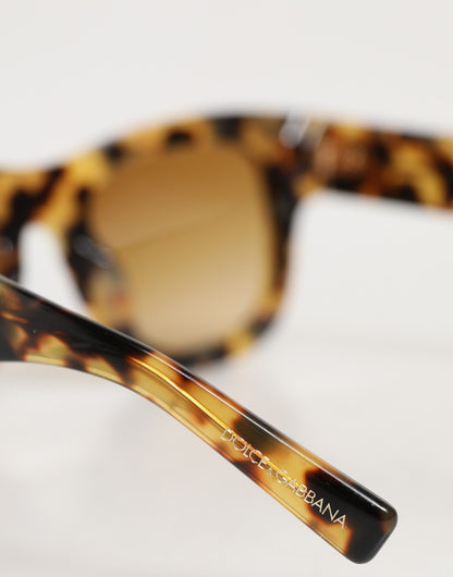 Dolce &amp; Gabbana DG4379F Sonnenbrille aus Acetat mit Farbverlauf in Schildpattoptik in Weiß