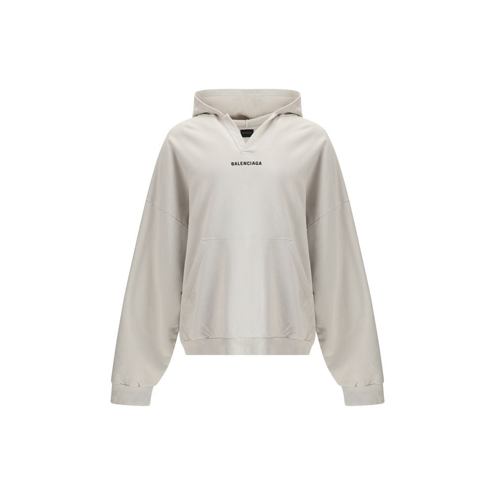 Balenciaga – Mittelgroßer Hoodie mit Rückenausschnitt