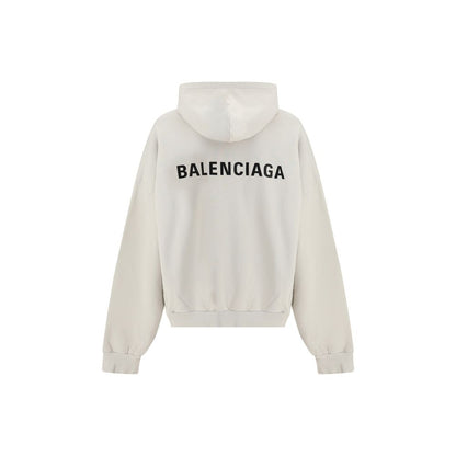 Balenciaga – Mittelgroßer Hoodie mit Rückenausschnitt