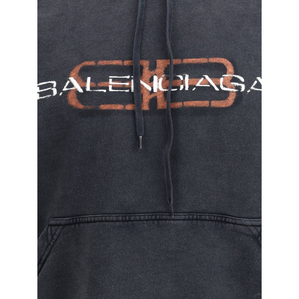 Balenciaga Schwarzes Baumwoll-Sweatshirt