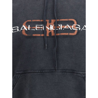 Balenciaga Schwarzes Baumwoll-Sweatshirt