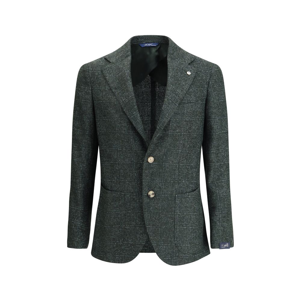 Gi Capri Einreihiger Blazer aus Melange-Stoff