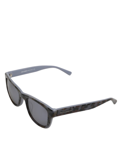 Dolce &amp; Gabbana DG4284F Sonnenbrille aus grauem Schildpatt und blauem Acetat