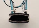 Dolce &amp; Gabbana – Umhängetasche aus blauem Leder mit Umhängegurt, Kartenfach und Handytasche