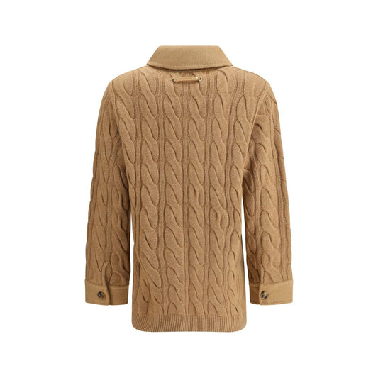 Max Mara Zweireihige Jacke mit kontrastierenden Ärmeln