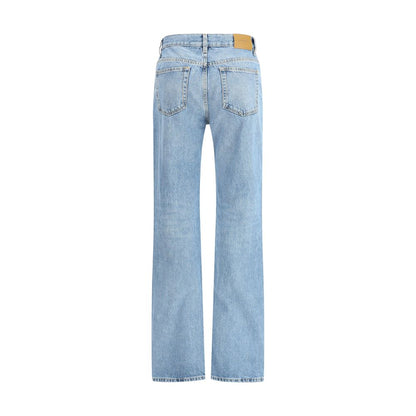 Saint Laurent NICO Low-Rise-Jeans aus Bahamas-Denim