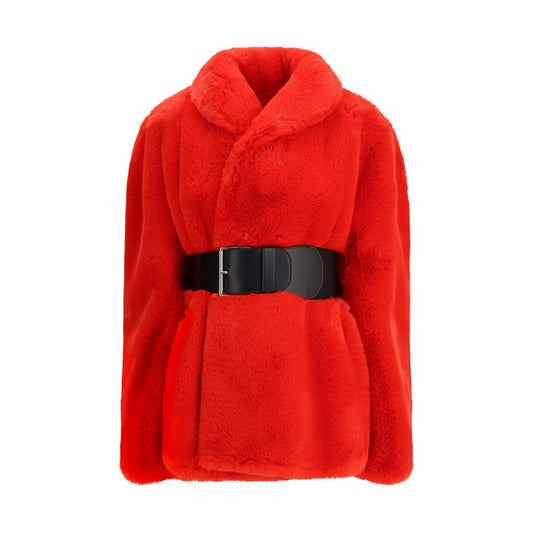 Balenciaga Wickelmantel aus Kunstpelz