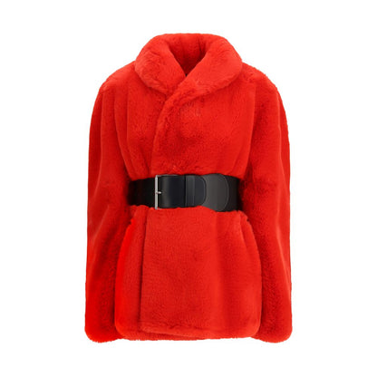 Balenciaga Wickelmantel aus Kunstpelz