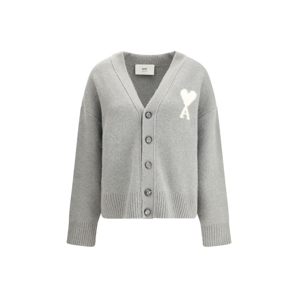 Ami Paris Alpaka Ami de Coeur Strickjacke